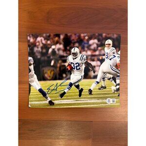 Edgerrin James signed autographed Indianapolis Colts 8x10 Photo Beckett Witness